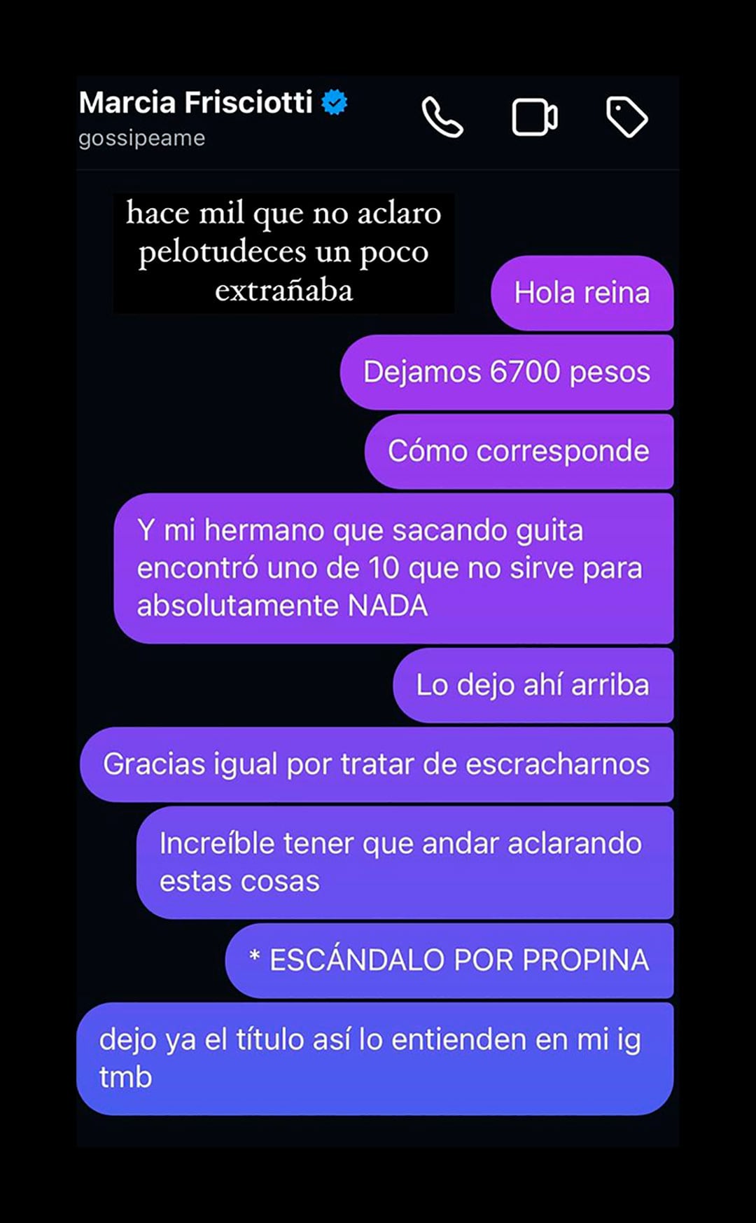 Jimena Barón respondió las críticas