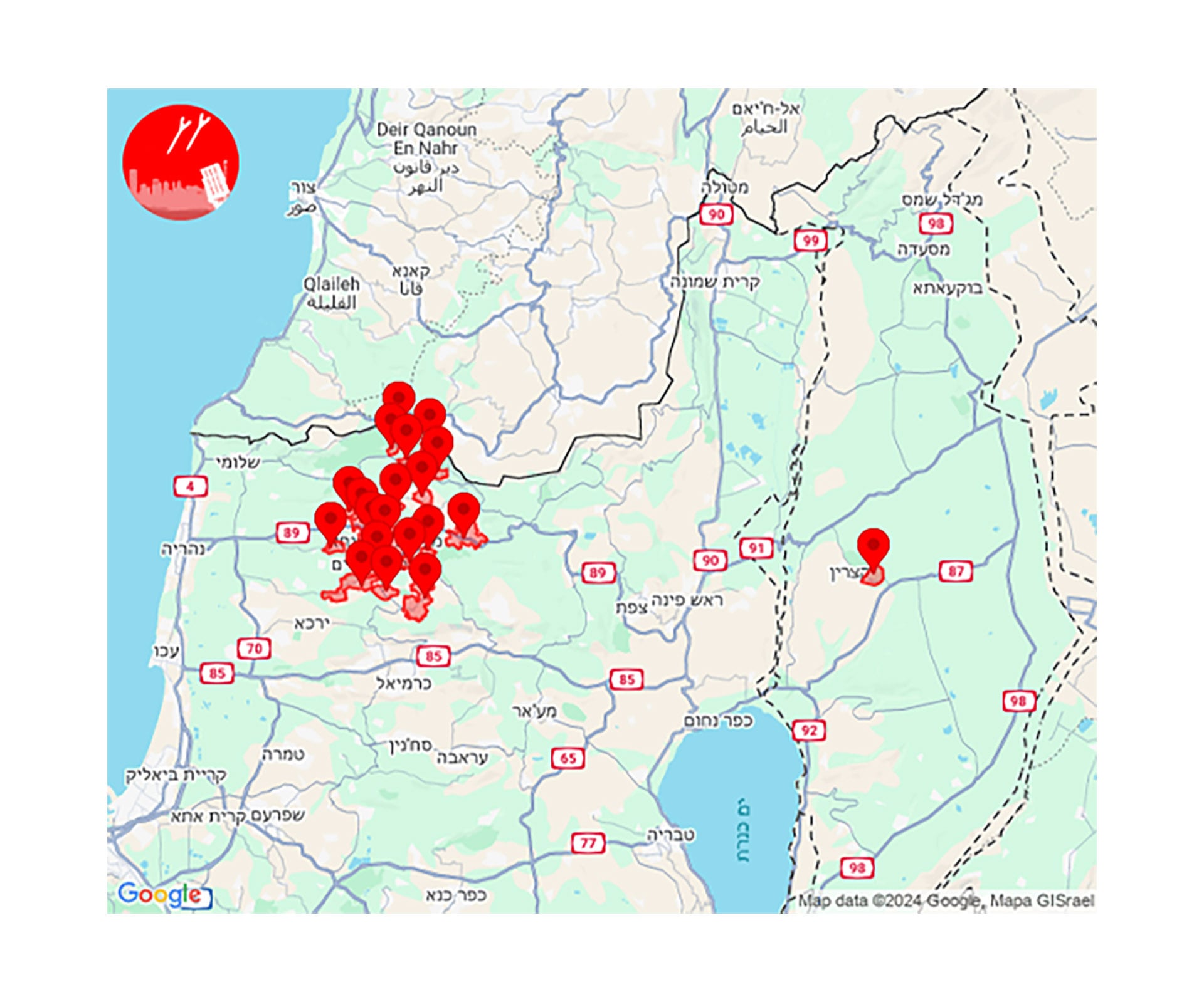 Suenan sirenas en los Altos del Golán y Galilea Occidental