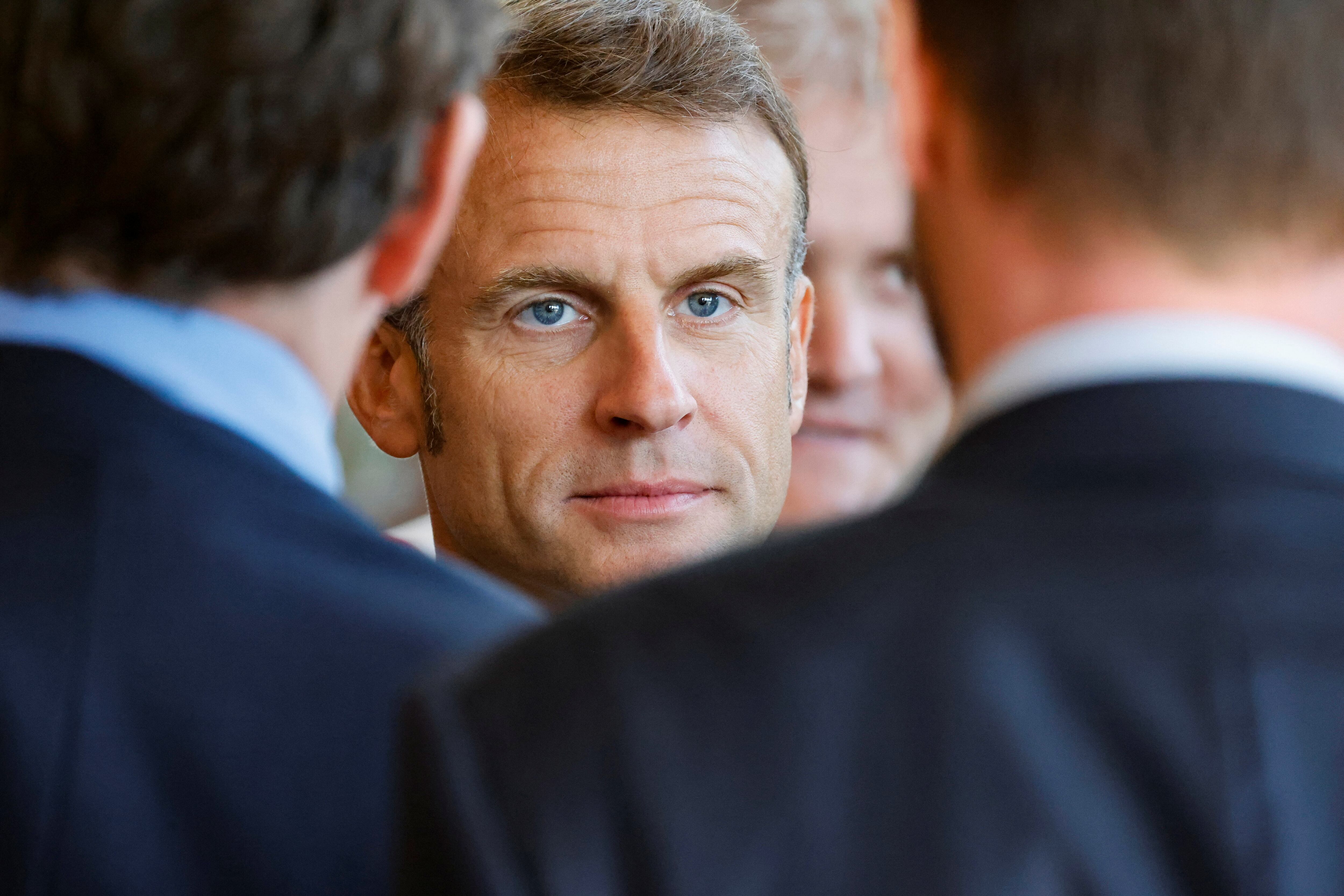 El presidente francés, Emmanuel Macron (LUDOVIC MARIN/Pool via REUTERS)